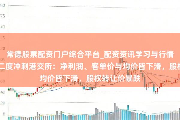 常德股票配资门户综合平台_配资资讯学习与行情说明 铜师父二度冲刺港交所：净利润、客单价与均价皆下滑，股权转让价暴跌